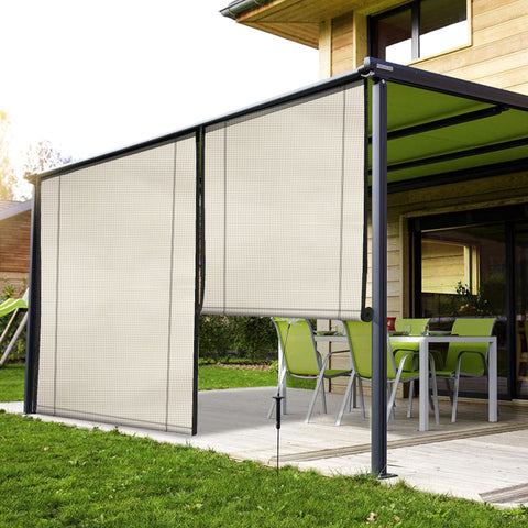 HIPPO Outdoor Sunscreen Chick Blind for Sun Protection for Luxury Homes Farmhouses