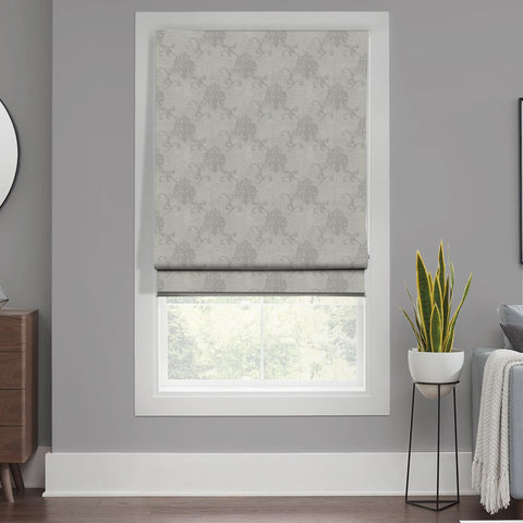 HIPPO Jacquard Blackout Indoor Roman Blinds for Windows