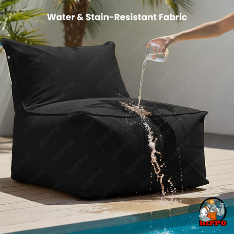HIPPO Outdoor Bean Bag Waterproof, UV & Fade Resistant