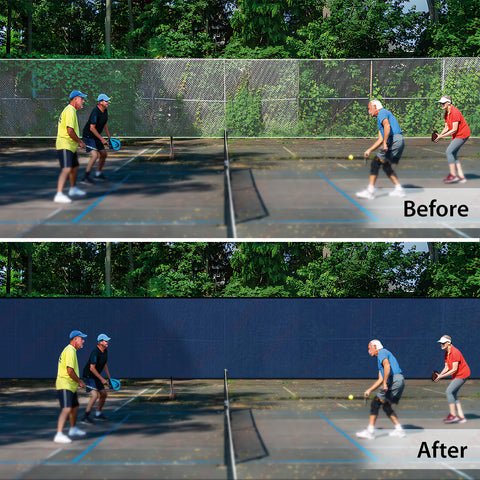 HIPPO Pickle Ball Court Perimeter Fence Net in Premium & Durable HDPE, Privacy & Wind Control Dust Proof