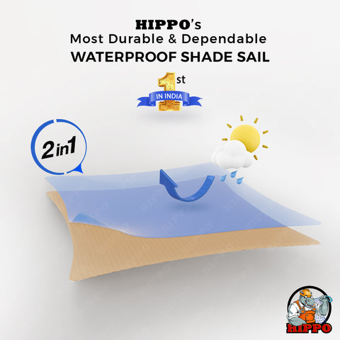 HIPPO Waterproof Sun Shade Sails