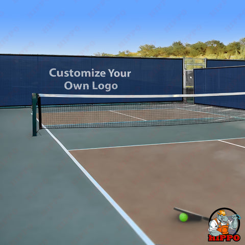 HIPPO Pickle Ball Court Perimeter Fence Net in Premium & Durable HDPE, Privacy & Wind Control Dust Proof