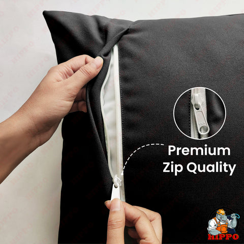 HIPPO Polyester Outdoor Balcony Garden Cushion Cover 100% Waterproof for Lawn Farmhouse Chair Swing Bench UV Resistance