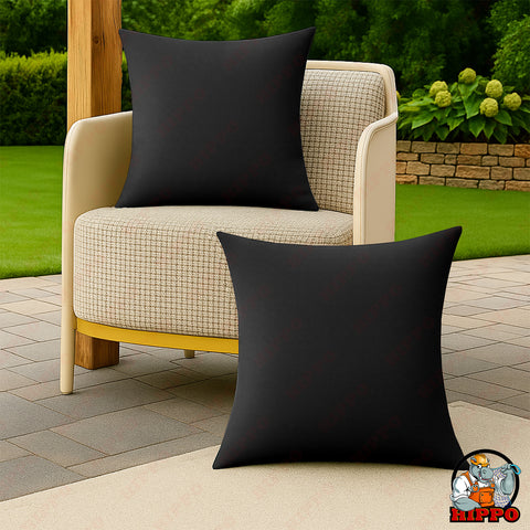 HIPPO Polyester Outdoor Balcony Garden Cushion Cover 100% Waterproof for Lawn Farmhouse Chair Swing Bench UV Resistance