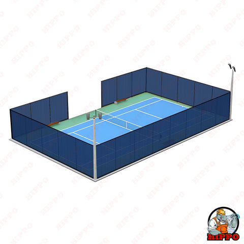 HIPPO Pickle Ball Court Perimeter Fence Net in Premium & Durable HDPE, Privacy & Wind Control Dust Proof