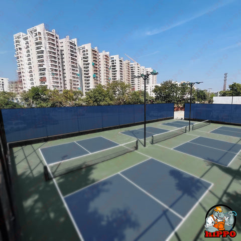 HIPPO Pickle Ball Court Perimeter Fence Net in Premium & Durable HDPE, Privacy & Wind Control Dust Proof