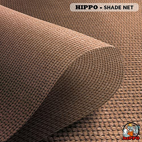 HIPPO Shade Net HDPE Fabric - Provides 85% Sun Blockage & UV Protection - Ideal for Garden, Farming, Agricultural Lands