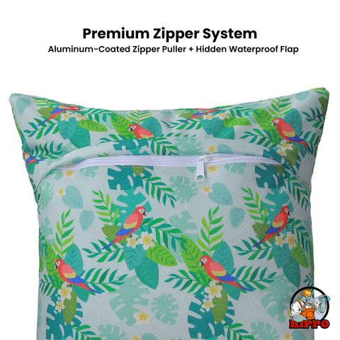 HIPPO Premium Printed Cushion Cover 100% Solution Dyed Polyester 12X20IN Waterproof & Anti Stain with UV Protected Prints