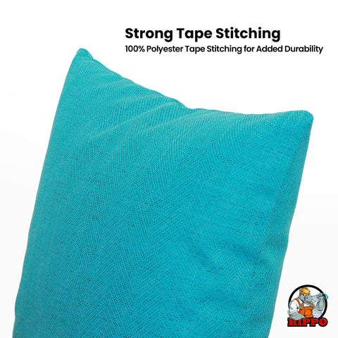 HIPPO Premium Outdoor Cushion 100% Solution Dyed Polyester 12X20IN Herringbone Weave Waterproof & Antifungal with Polyfillers