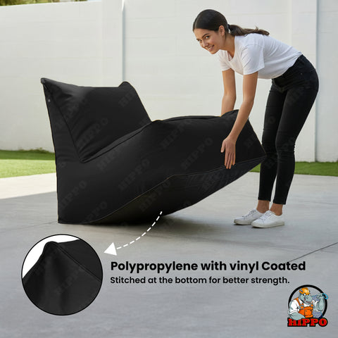 HIPPO Outdoor Bean Bag Waterproof, UV & Fade Resistant