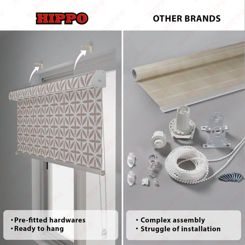 HIPPO Premium Indoor Printed Blackout Blinds