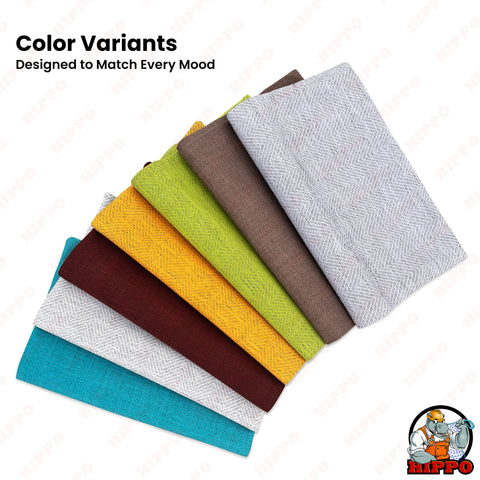 HIPPO Outdoor Premium Curtain Solution Dyed Polyester Waterproof, UV Block, 320GSM Herringbone Weave for Garden Patio (1PC)