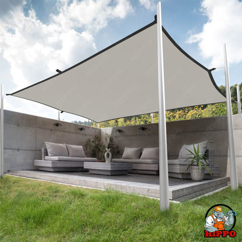 HIPPO 230 GSM Rectangle PP Band Sun Shade Sail