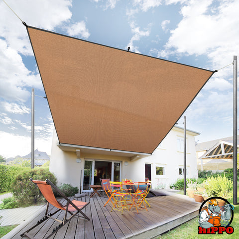 HIPPO 150 GSM Car Parking Rectangle PP Band Shade Sail
