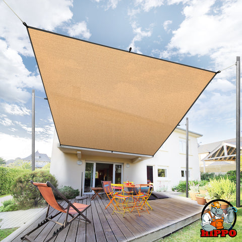 HIPPO 150 GSM Car Parking Rectangle PP Band Shade Sail