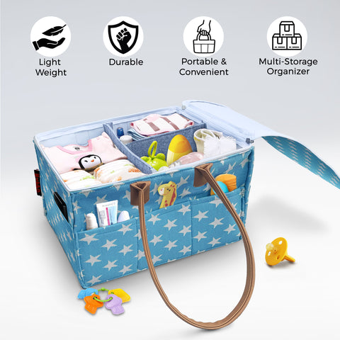 HIPPO Designer Diaper Caddy Bag with LID