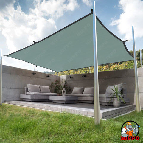 HIPPO 230 GSM Rectangle PP Band Sun Shade Sail