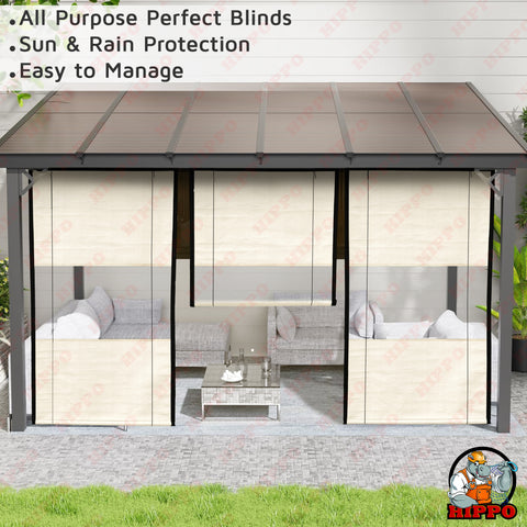 HIPPO Premium Vista Outdoor Chick Blind for Sun & Dust Protection