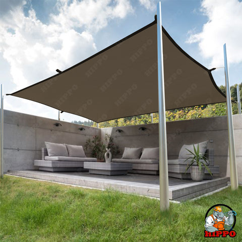 HIPPO 230 GSM Rectangle PP Band Sun Shade Sail