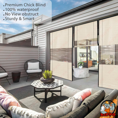 HIPPO Waterproof Vista Chick Blind for Outdoors,Sun & Dust Protection