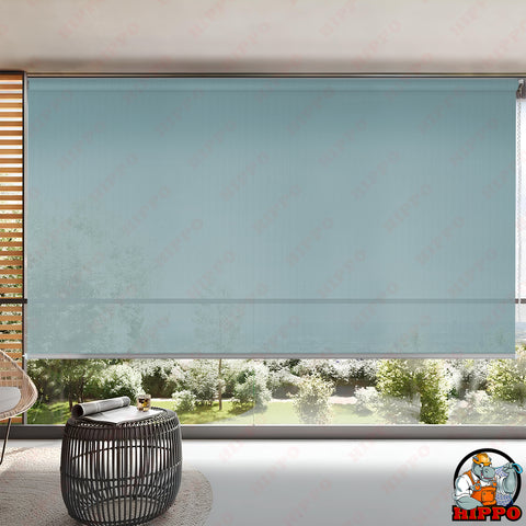 HIPPO HDPE Outdoor Wide Width Roller Blind for Sun & Dust Protection for Balcony