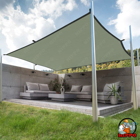 HIPPO 230 GSM Rectangle PP Band Sun Shade Sail