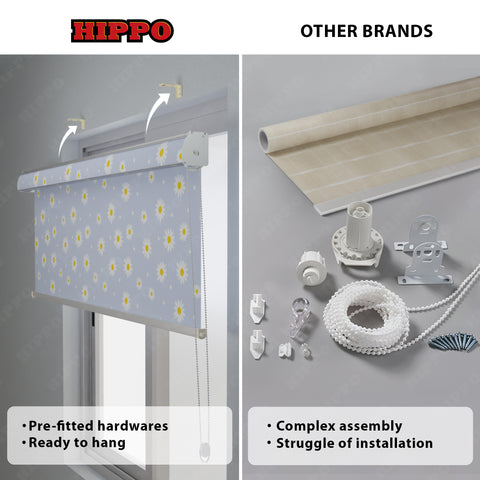 HIPPO Premium Indoor Printed Blackout Blinds