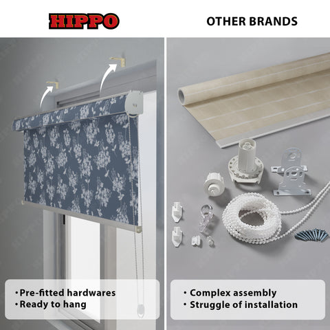HIPPO Premium Indoor Printed Blackout Blinds