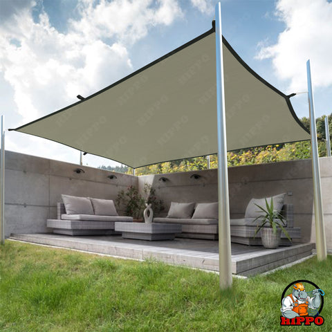 HIPPO 230 GSM Rectangle PP Band Sun Shade Sail