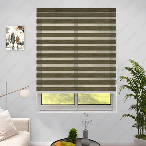 HIPPO Dual Layer Premium Indoor Zebra Blind